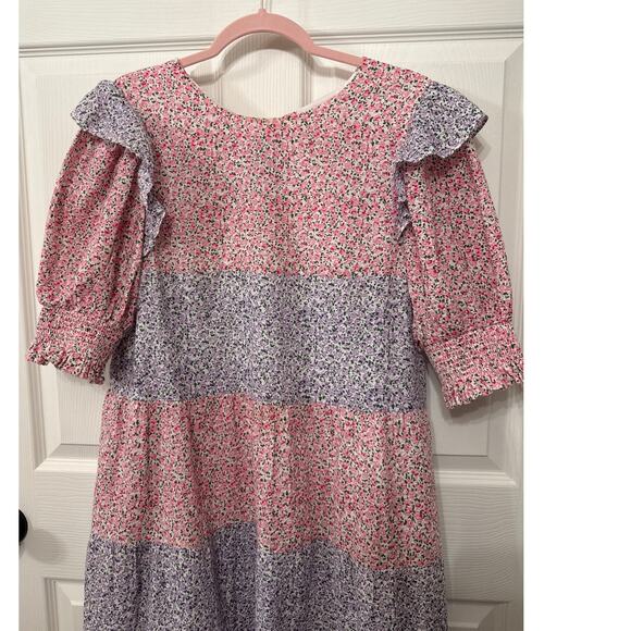 Floral Maxi Dress in Pink and Blue - Picture 6 of 11